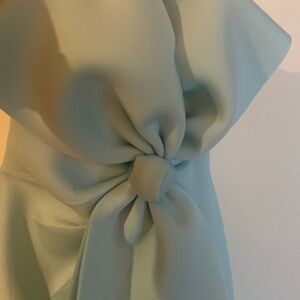 Badgley Mischka Soft Blue BowDress
